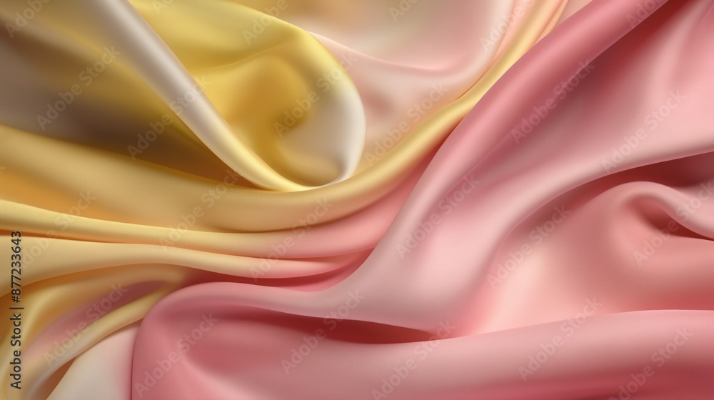 Obraz premium Exploring the Elegance and Fluidity of Silk Textures in Modern Design