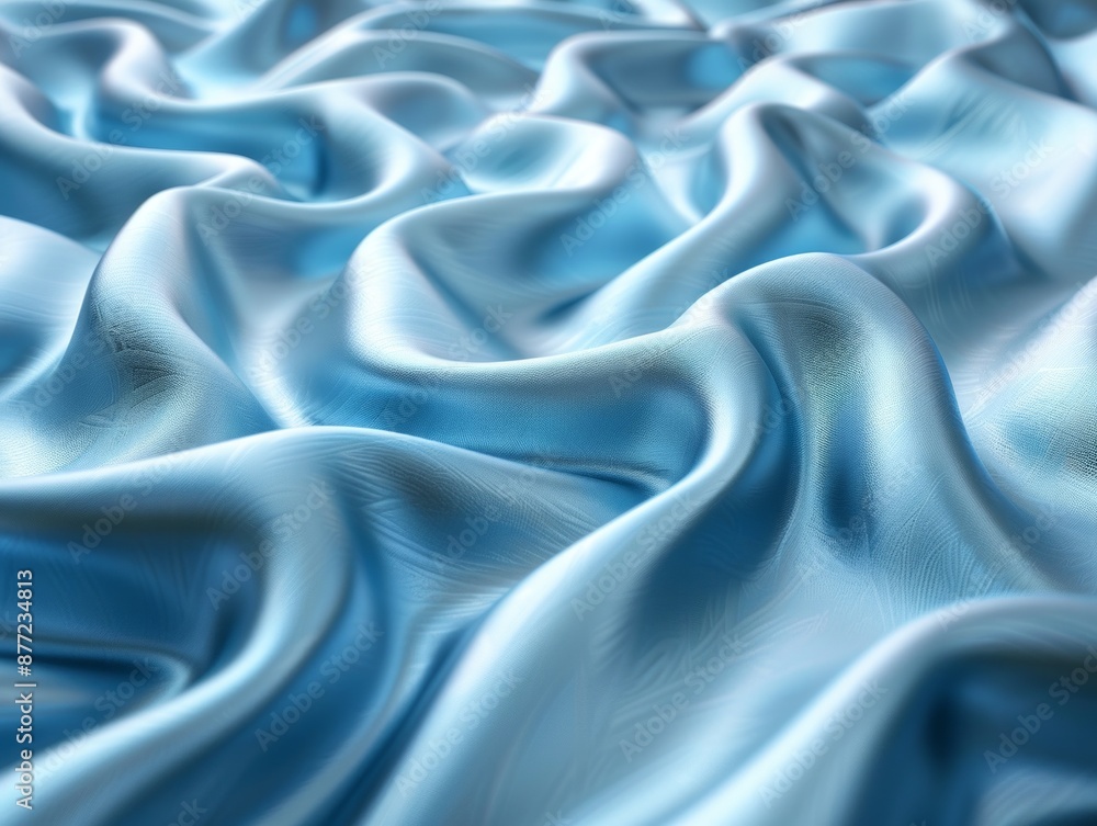 Obraz premium Exploring the Elegance and Fluidity of Silk Textures in Modern Design