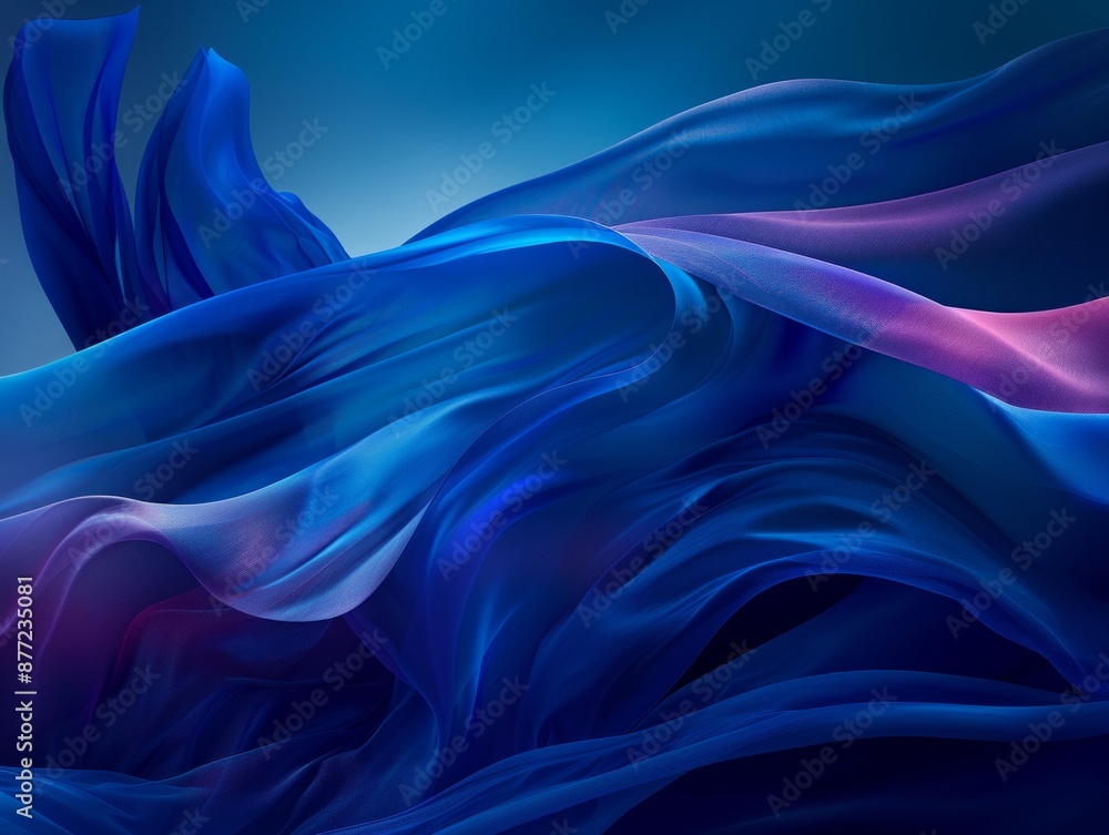 Obraz premium Exploring the Elegance and Fluidity of Silk Textures in Modern Design