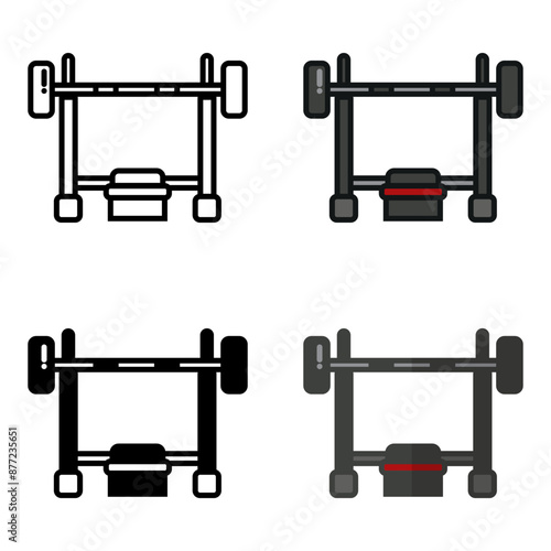 Bench Press equipment is essential for developing upper body strength, particularly targeting the chest, shoulders, and triceps.