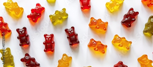 Delicious gummy bears arran...