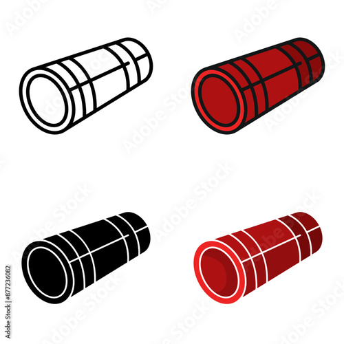 The Foam Roller aids in muscle recovery, relieving tension and improving flexibility through targeted pressure during workouts.