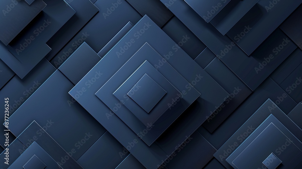 Abstract Dark Blue Background with Modern Corporate Concept and Geometric Square Elements Abstract Dark Blue Background with Modern Corporate Concept and Geometric Square Elements