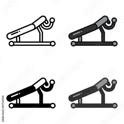 The Sit Up Bench supports core training, targeting abdominal muscles for enhanced strength and fitness during workouts.