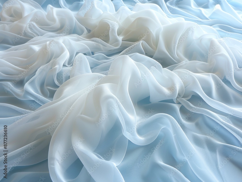 Obraz premium Exploring the Elegance and Fluidity of Silk Textures in Modern Design