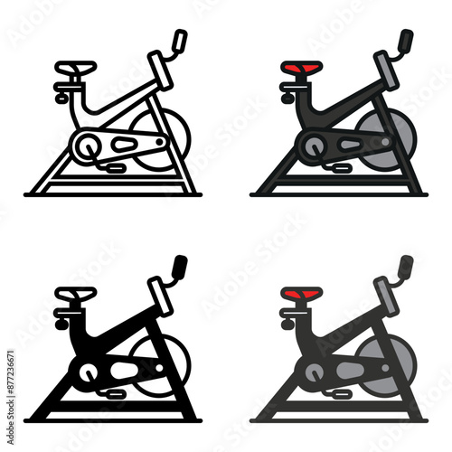 The Spin Bike offers high-intensity cardio workouts, improving cardiovascular health and muscle endurance for all fitness levels.