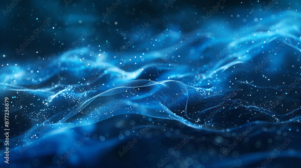 3d rendering of abstract blue digital waves with depth of field and bokeh effect ,Dark blue and glow particle abstract background ,blue and white light wave background pattern, technology based tech 3d rendering of abstract blue digital waves with depth of field and bokeh effect ,Dark blue and glow particle abstract background ,blue and white light wave background pattern, technology based tech