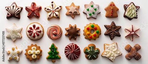Top view of a variety of co...