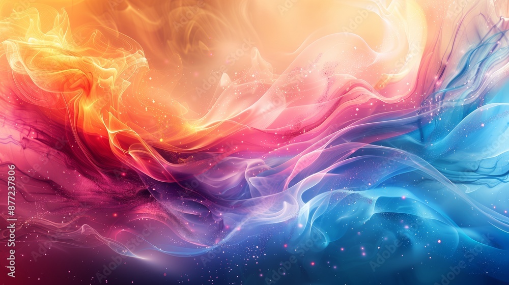 Fototapeta premium An abstract wallpaper colored bright