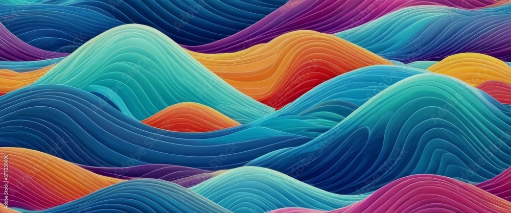 Abstract background and wallpaper Abstract colorful ocean waves Abstract background and wallpaper Abstract colorful ocean waves