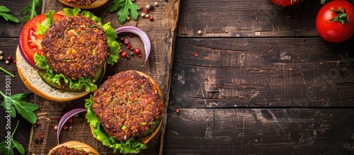 A vegan zucchini burger and...