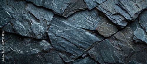 Background of dark stone wi...