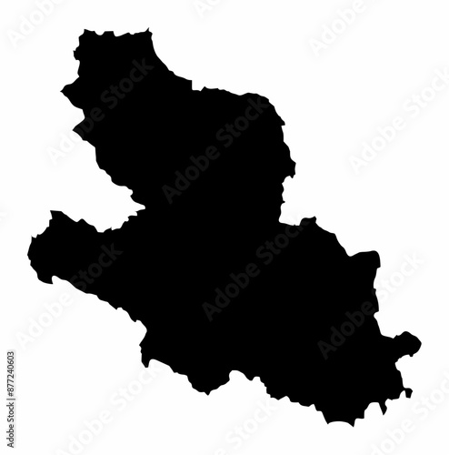 L'Aquila silhouette map