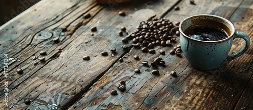 An old kitchen table with a...