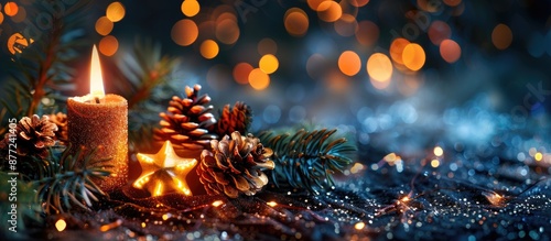 Christmas fire spark with c...