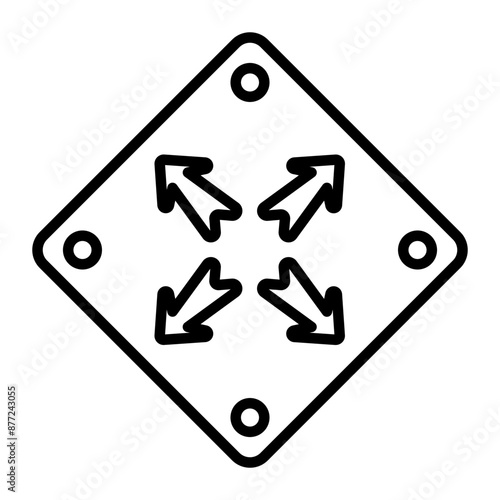 Resize Vector Line Icon