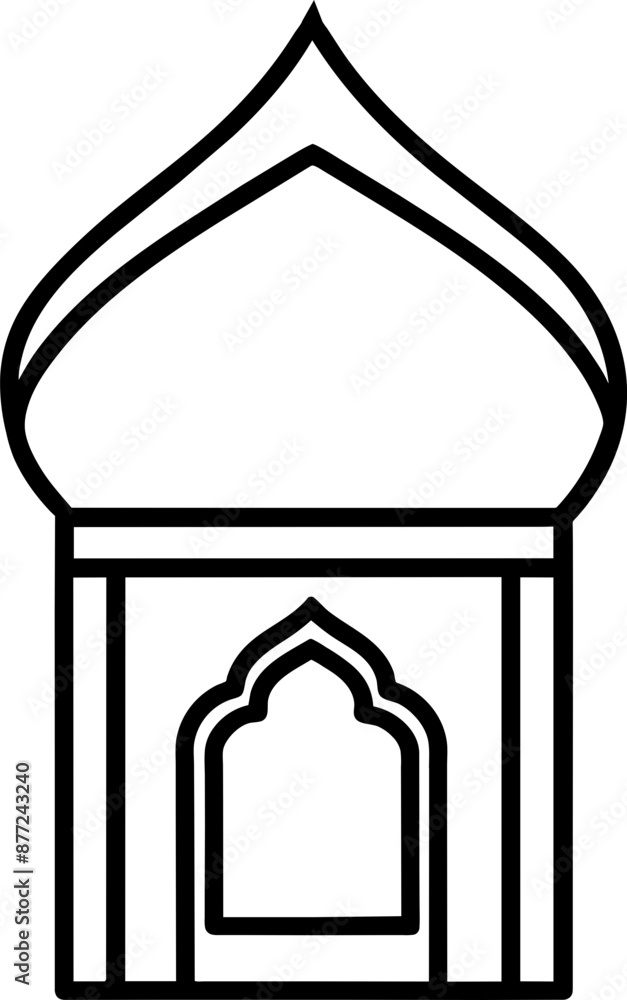 illustration of a mosque illustration of a mosque