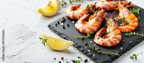 Prawns with lemon and thyme...