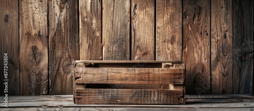 Wooden background with an e...