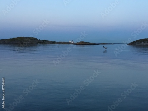 blurry view of the sea from the sea