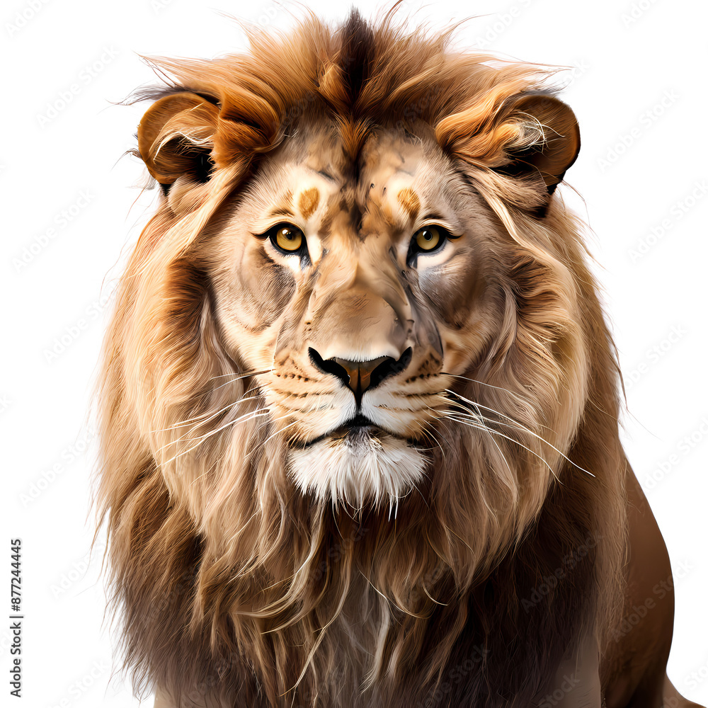 Asian lion png, Ai generated Asian lion png, Ai generated