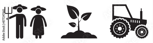 agriculture icon. farm agriculture vector icon illustration