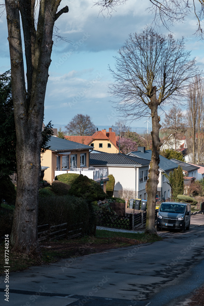 Houses of a village in Bleicherode, Thuringen, Germany.