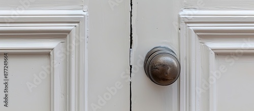 Horizontal white door with ...