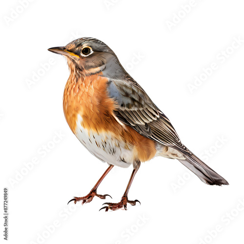 American robin png, AI Generated