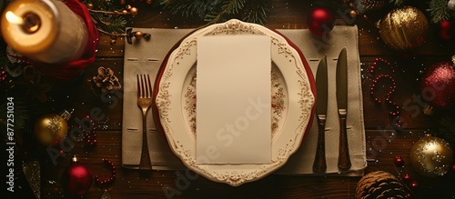 A festive Christmas setting...