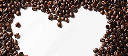 Coffee beans heart shaped f...