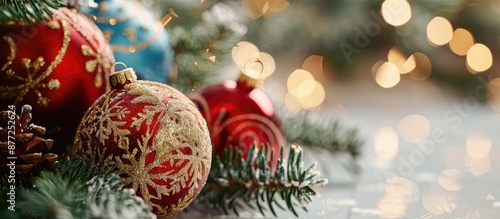 Close up of Christmas ornam...