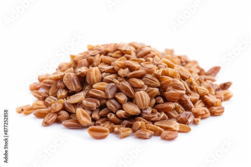 Farro photo on white isolated background