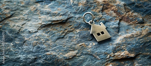 House shaped pendant on a n...