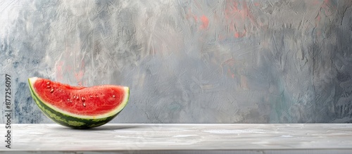 A half of a delicious ripe ...