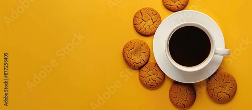 Top down view of coffee wit...