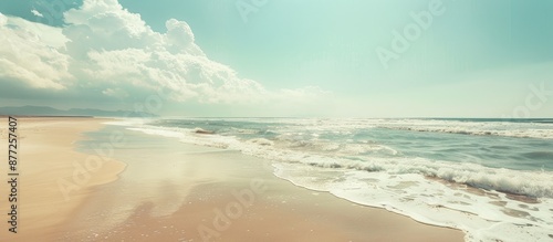 Scenic ocean beach captured...