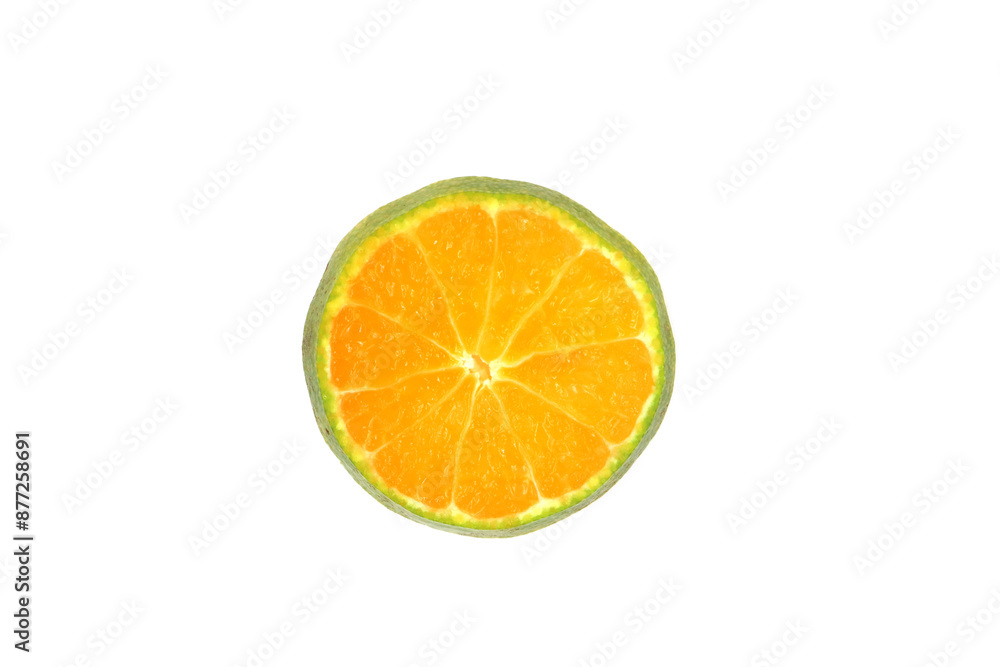 orange slice, clipping path, isolated on white background orange slice, clipping path, isolated on white background