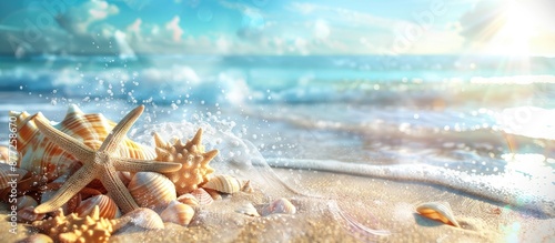 Summer vacation scene with ...
