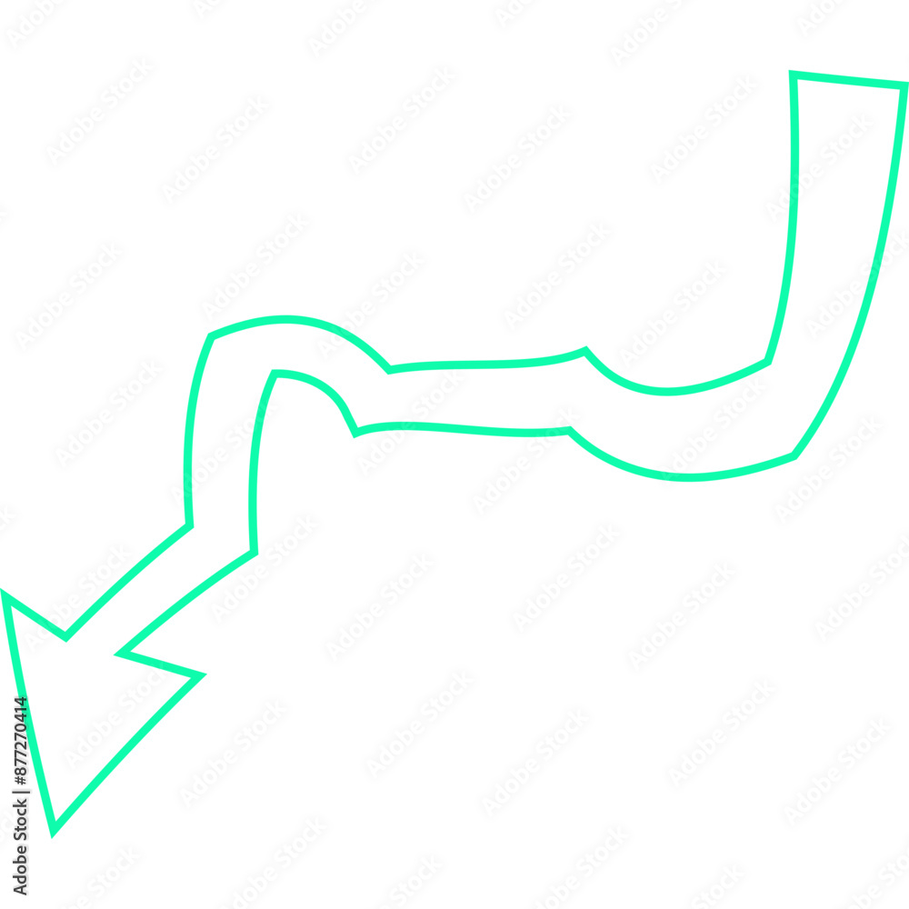 Cute Cartoon Style Pointer Arrow Icon Cute Cartoon Style Pointer Arrow Icon