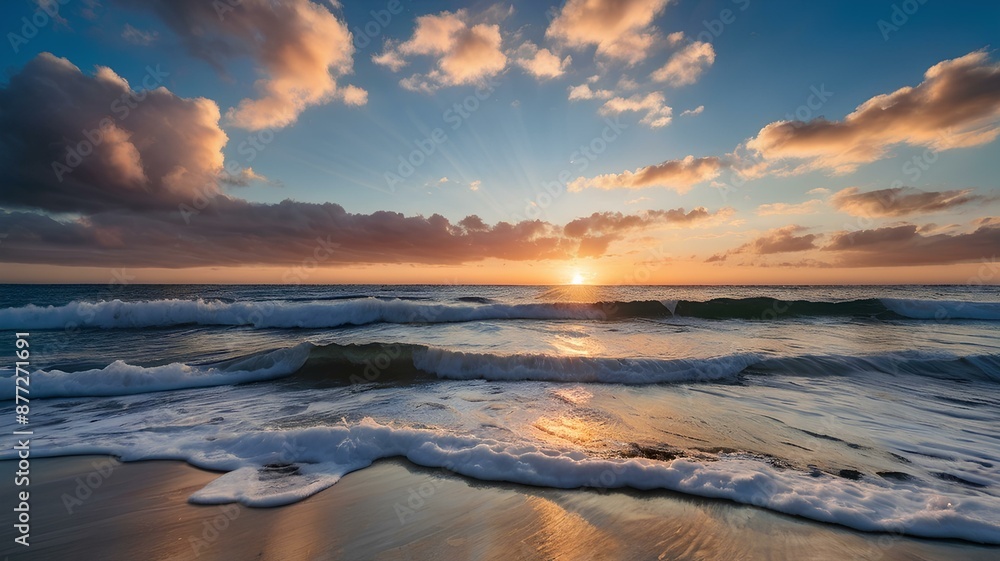 Fototapeta premium sunset over the sea
