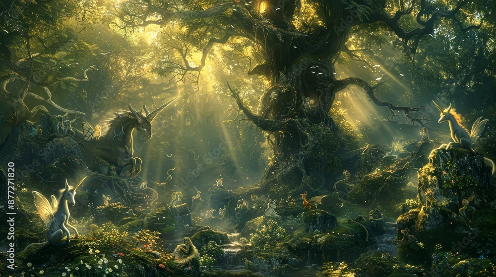 Dragon's Den Enchanted Forests Alive with Mystical Creatures Dragon's Den Enchanted Forests Alive with Mystical Creatures
