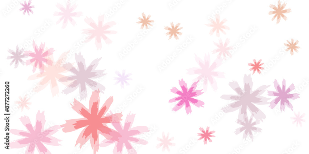 Falling cherry blooming flower parts vector.. Falling cherry blooming flower parts vector..