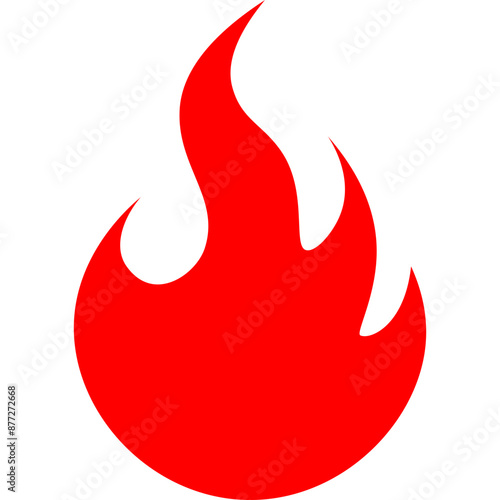 Hot Burning Blazing Fire Illustration Icon