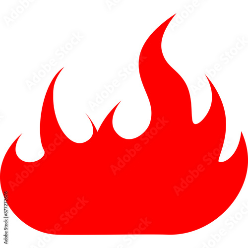 Hot Burning Blazing Fire Illustration Icon