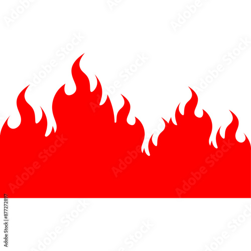 Hot Burning Blazing Fire Illustration Icon