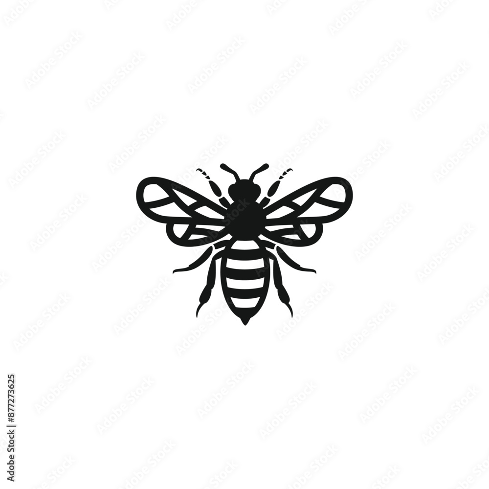 Bee icon vector. EPS 10 editable vector Bee icon vector. EPS 10 editable vector