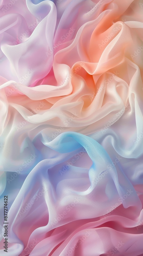 Obraz premium Draped fabric with a soft color gradient