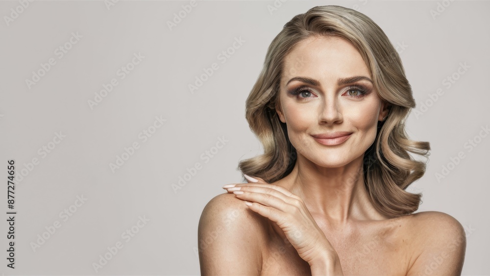 Obraz premium A woman with a very nice smile posing for the camera, AI