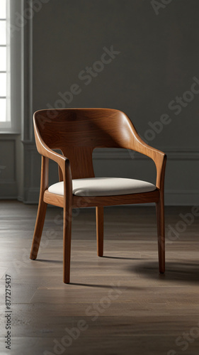 Wallpaper Mural A chair positioned in front of a window, with sunlight pouring in Torontodigital.ca